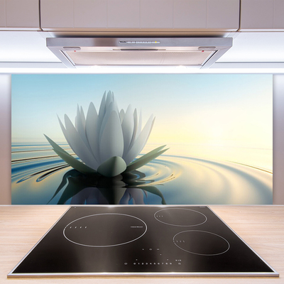Küchenrückwand Fliesenspiegel Blume Wasser Kunst