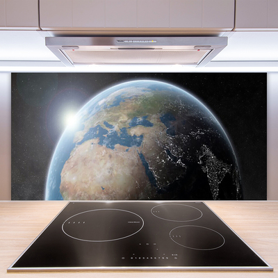Küchenrückwand Fliesenspiegel Erdball Weltall