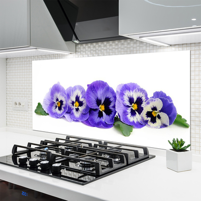 Küchenrückwand Fliesenspiegel Blumen Blätter Pflanzen