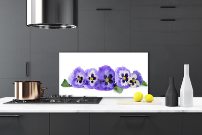 Küchenrückwand Fliesenspiegel Blumen Blätter Pflanzen