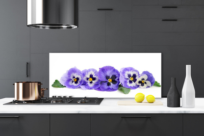 Küchenrückwand Fliesenspiegel Blumen Blätter Pflanzen