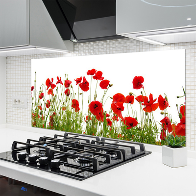 Küchenrückwand Fliesenspiegel Mohnblumen Pflanzen