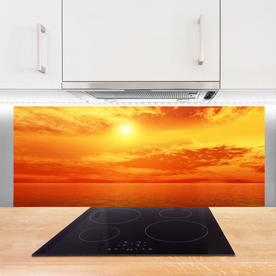 Küchenrückwand Fliesenspiegel Sonne Meer Landschaft