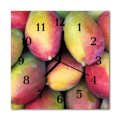 Glasuhr Küchenuhr Früchte