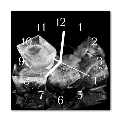 Glasuhr Küchenuhr Eiswürfel