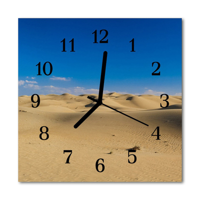Glasuhr Küchenuhr Wüste