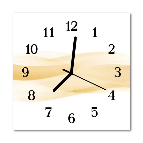 Glasuhr Küchenuhr Abstrakte Welle