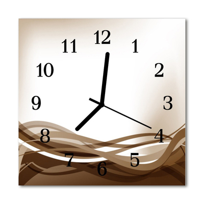 Glasuhr Küchenuhr Abstrakte Linien