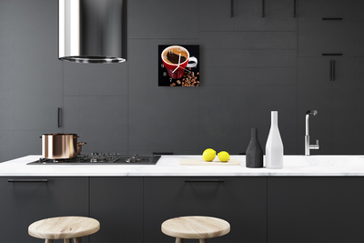 Glasuhr Küchenuhr Kaffee Tasse