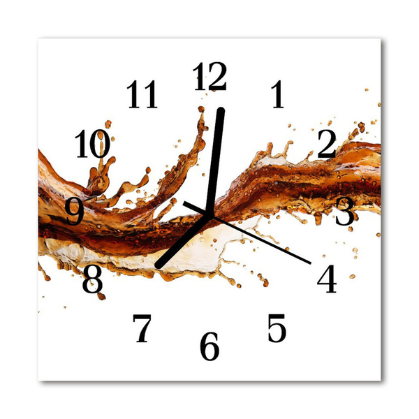 Glasuhr Küchenuhr Wasser