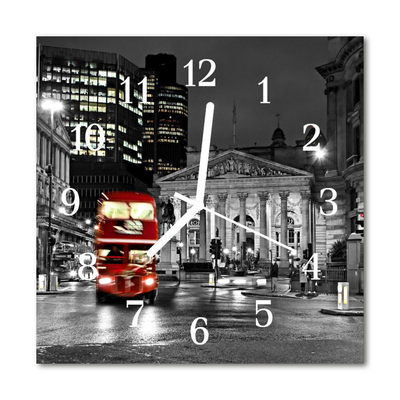 Glasuhr Küchenuhr Bus London