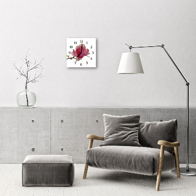 Glasuhr Küchenuhr Magnolie Blüte