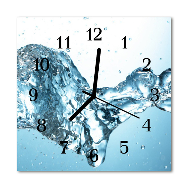 Glasuhr Küchenuhr Wasser