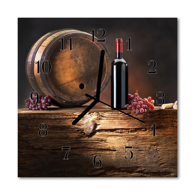 Glasuhr Küchenuhr Wein Trauben