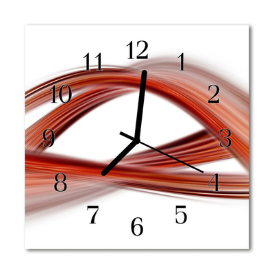 Glasuhr Küchenuhr Abstrakte Linien