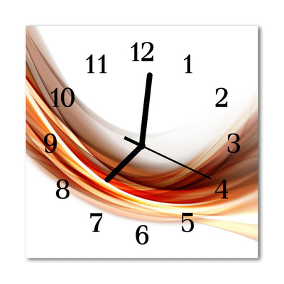 Glasuhr Küchenuhr Abstrakte Linien