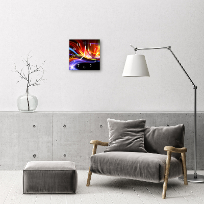 Glasuhr Küchenuhr Abstrakte Kunst