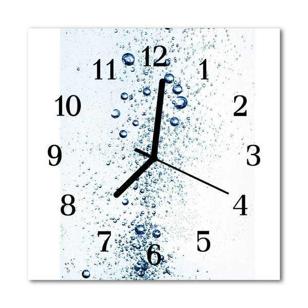 Glasuhr Küchenuhr Wasser