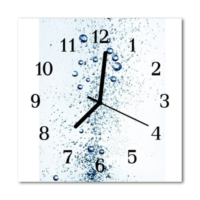 Glasuhr Küchenuhr Wasser