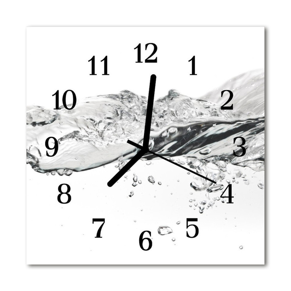 Glasuhr Küchenuhr Wasser
