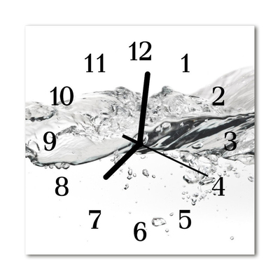 Glasuhr Küchenuhr Wasser