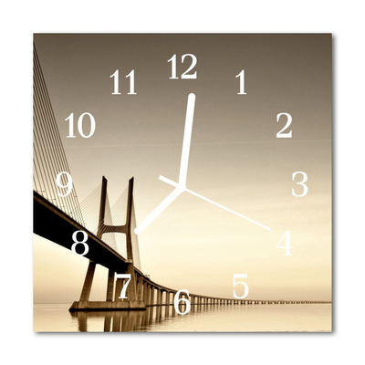 Glasuhr Küchenuhr Brücke