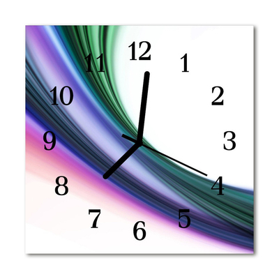 Glasuhr Küchenuhr Abstrakte Linien