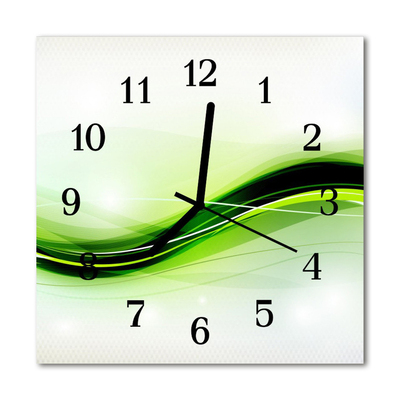 Glasuhr Küchenuhr Abstrakte Linien