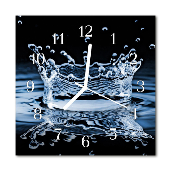 Glasuhr Küchenuhr Wasser