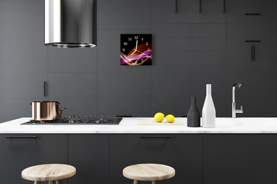 Glasuhr Küchenuhr Abstrakte Kunst