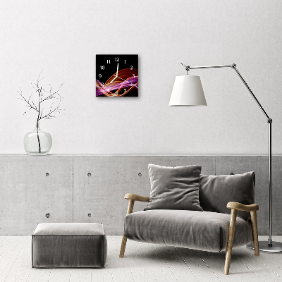 Glasuhr Küchenuhr Abstrakte Kunst