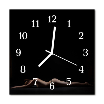 Glasuhr Küchenuhr Frau