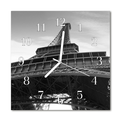 Glasuhr Küchenuhr Eiffelturm Paris
