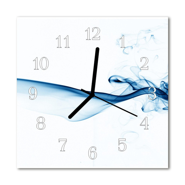 Glasuhr Küchenuhr Abstrakter Rauch