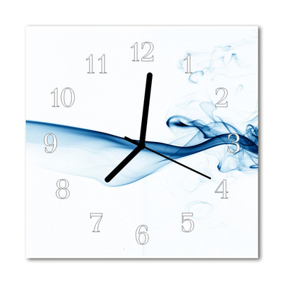 Glasuhr Küchenuhr Abstrakter Rauch