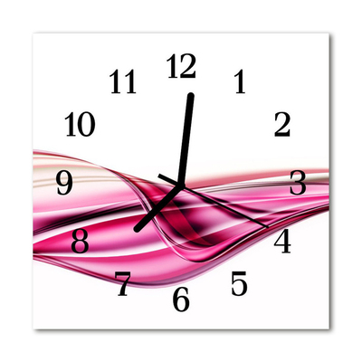 Glasuhr Küchenuhr Abstrakte Linien