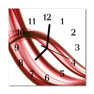 Glasuhr Küchenuhr Abstrakte Linien