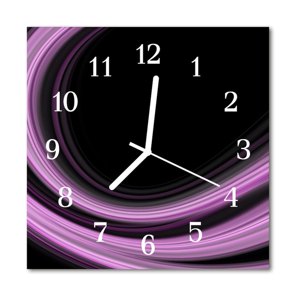 Glasuhr Küchenuhr Abstrakte Linien