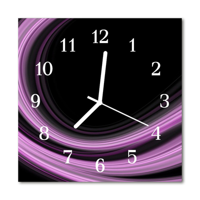Glasuhr Küchenuhr Abstrakte Linien