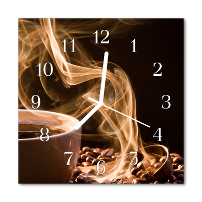Glasuhr Küchenuhr Kaffee Tasse