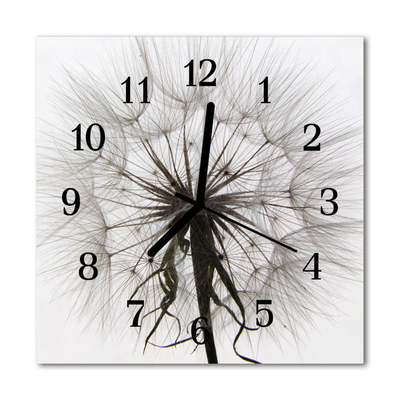 Glasuhr Küchenuhr Pusteblume