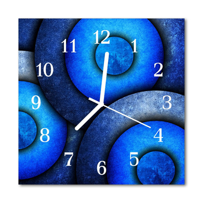 Glasuhr Küchenuhr Kreise Kunst