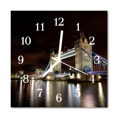 Glasuhr Küchenuhr Brücke London