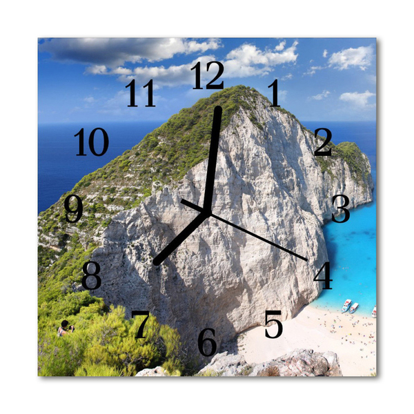 Glasuhr Küchenuhr Kliff