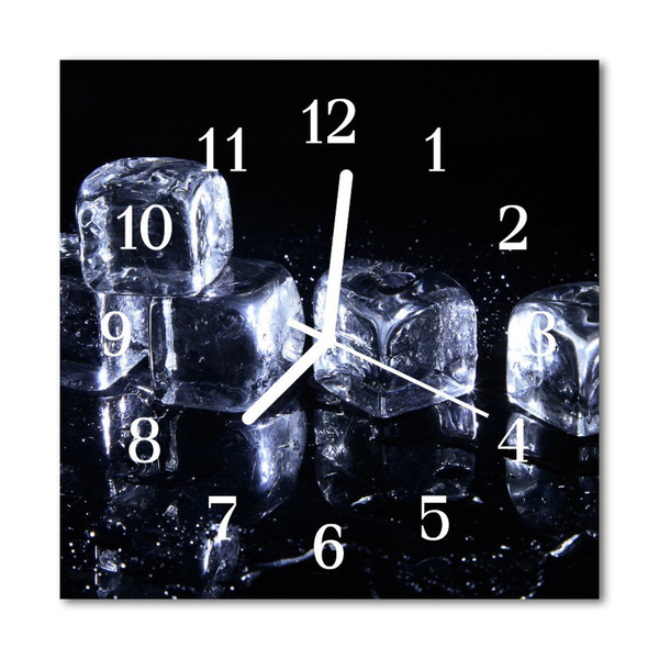 Glasuhr Küchenuhr Eiswürfel
