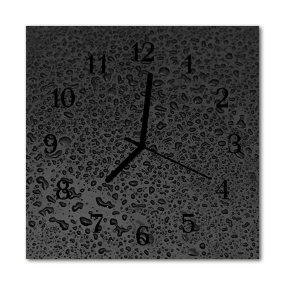 Glasuhr Küchenuhr Wasser Tropfen