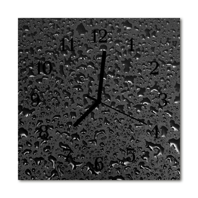Glasuhr Küchenuhr Wasser Tropfen