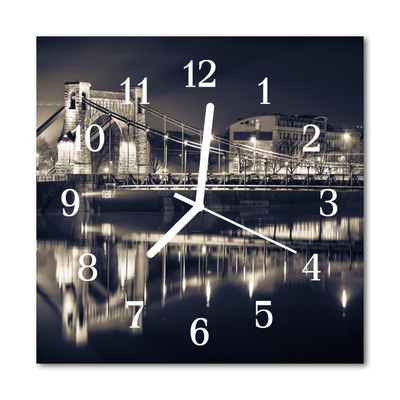 Glasuhr Küchenuhr Brücke