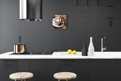 Glasuhr Küchenuhr Kaffee Tasse