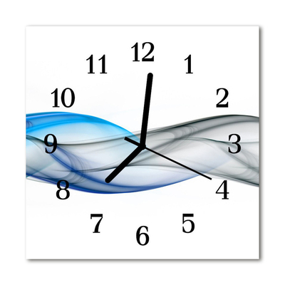 Glasuhr Küchenuhr Abstrakter Rauch